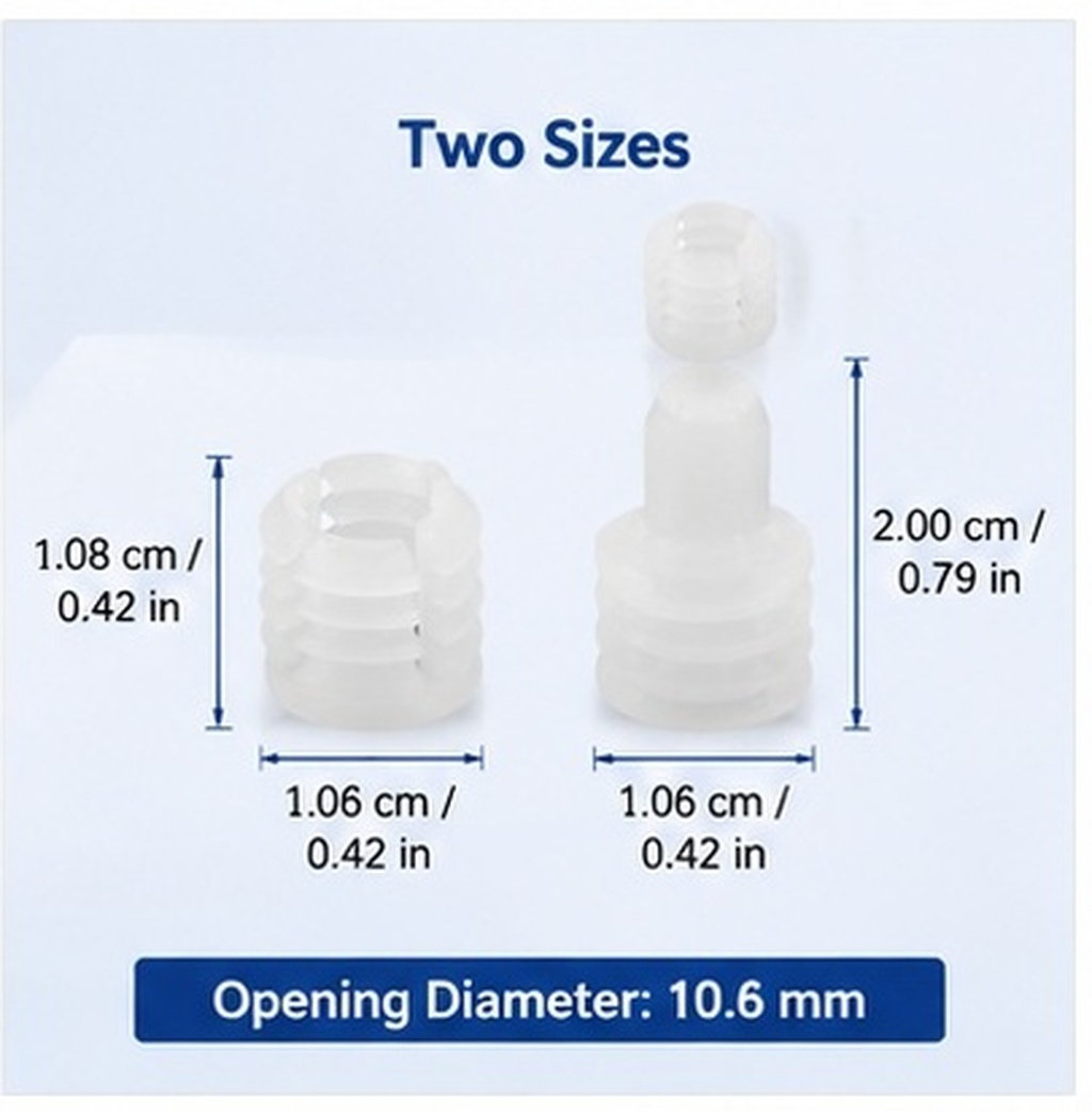 Furniture Hardware Threaded Inserts - 20Pcs Cabinet Hardware Inserts Pre-Inserted Nuts