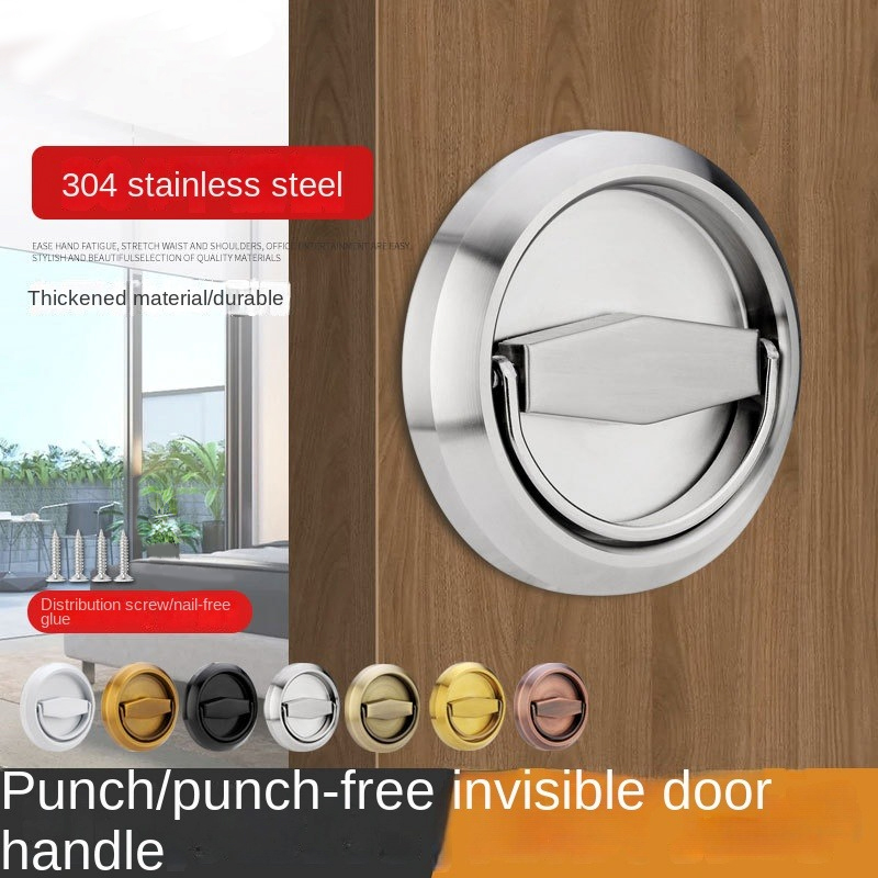 Furniture Hardware Kit - Stainless Steel Hidden Cabinet Knobs and