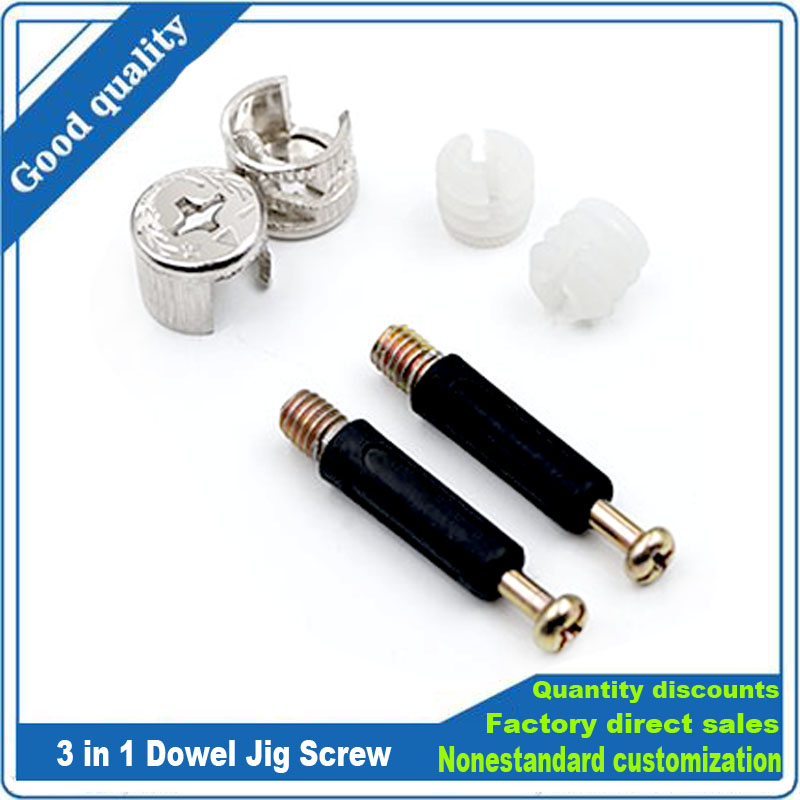 Furniture Hardware Nut - 3 Trong 1 Dowel Jig Vít