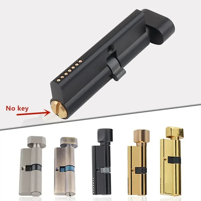Furniture Hardware Bolts - Indoor Solid Wood Door Brass Keyless