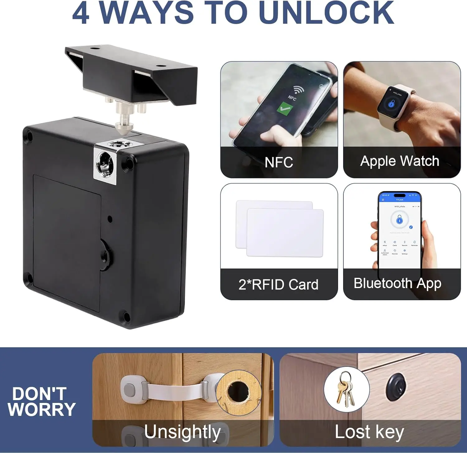 Mobile phone NFC smart locker  - đánh giá và giá Furniture Hardware Bolts