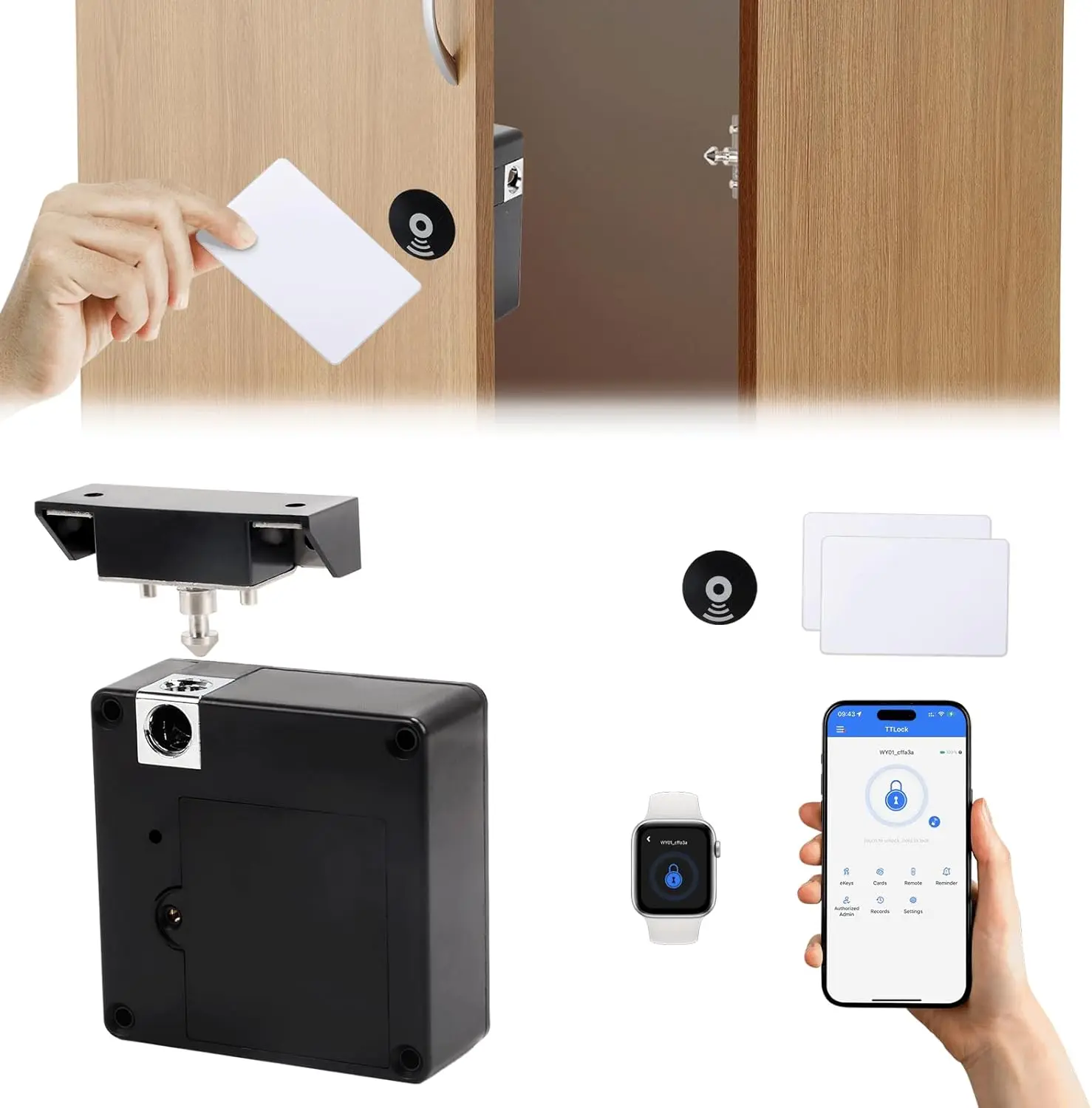 Mobile phone NFC smart locker  - đánh giá và giá Furniture Hardware Bolts