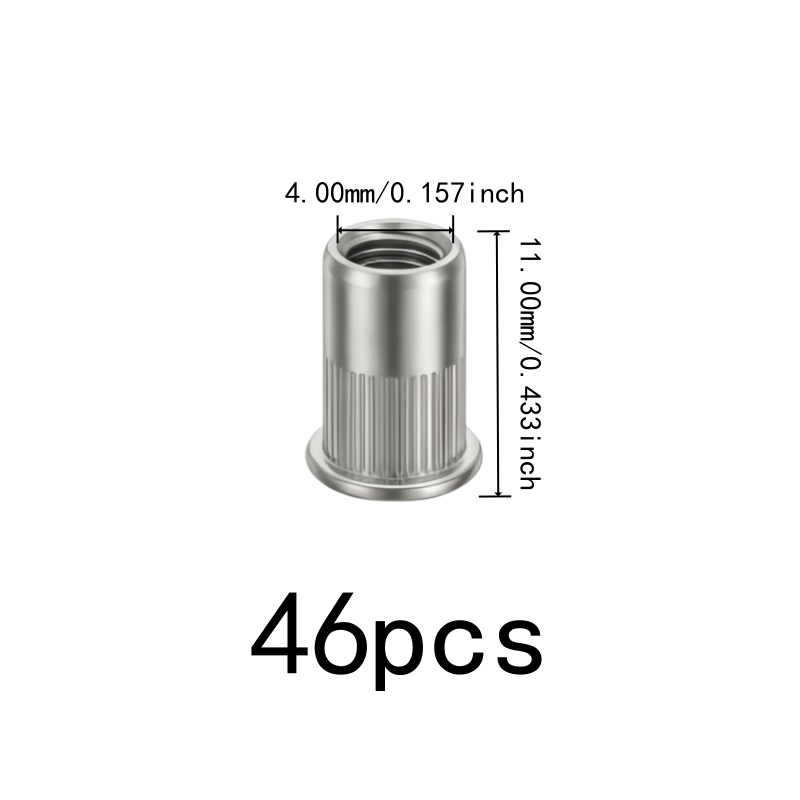 46 pcs M4 Threaded Insert Nuts - đánh giá và giá Furniture Hardware Threaded Inserts