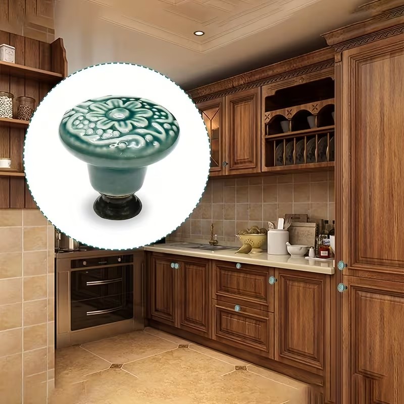 12pcs Ceramic Cabinet Knobs, F - đánh giá và giá Furniture Hardware Bolts