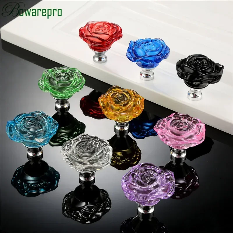 Bowarepro 50MM Pha Lê Hoa Hồng - đánh giá và giá Furniture Hardware Accessories
