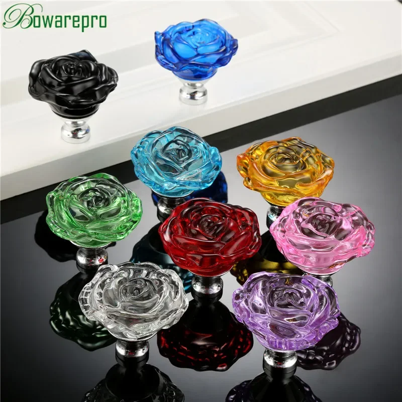 Bowarepro 50MM Pha Lê Hoa Hồng - đánh giá và giá Furniture Hardware Accessories