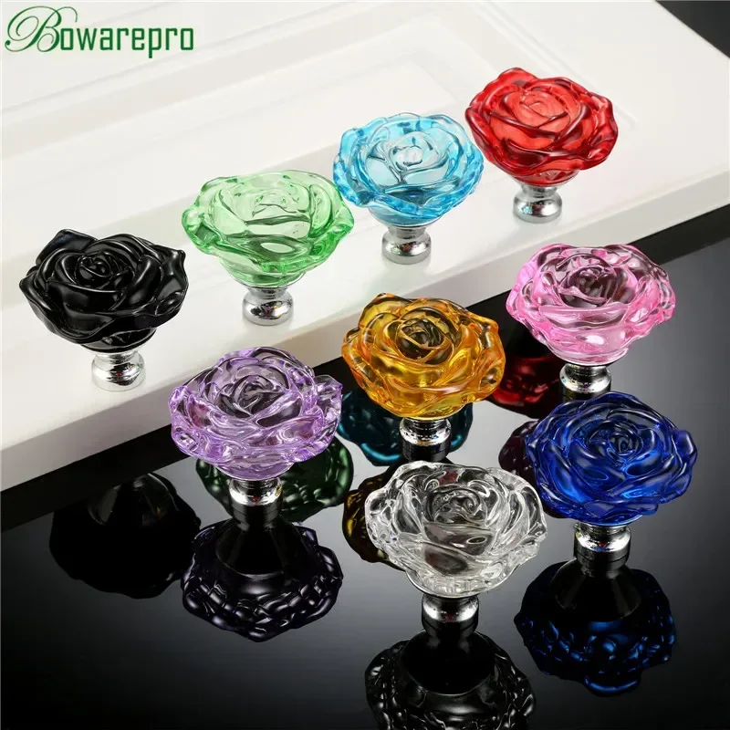 Bowarepro 50MM Pha Lê Hoa Hồng - đánh giá và giá Furniture Hardware Accessories