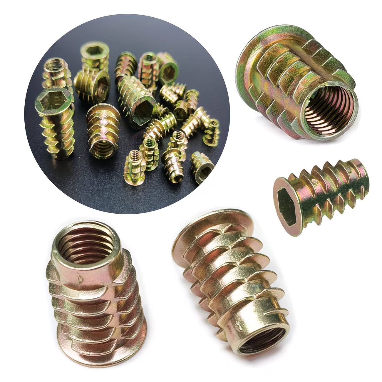 70pcs Threaded Insert Nut E-nu - đánh giá và giá Furniture Hardware Threaded Inserts