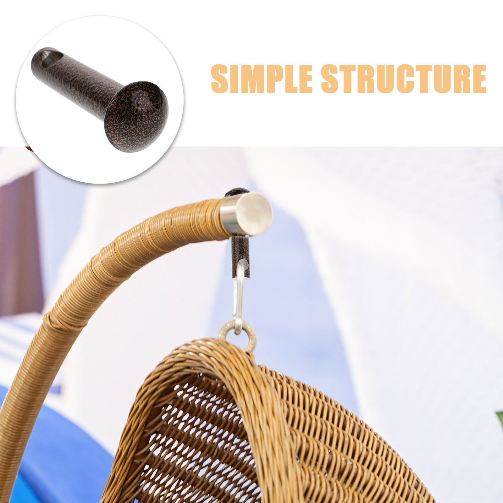 2Pcs Hammock Chair Pin Plug He - đánh giá và giá Furniture Hardware Bolts