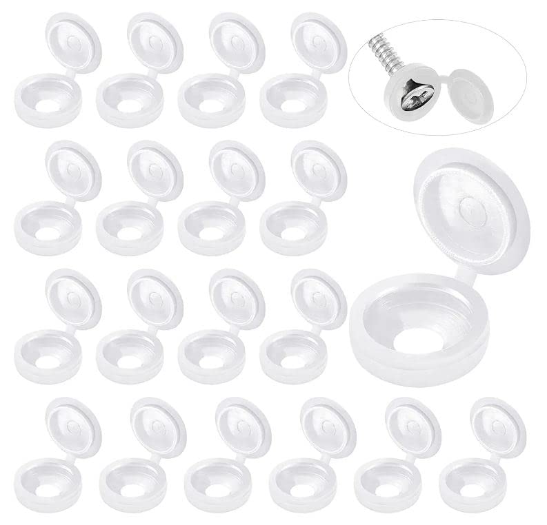 White Hinged Plastic Screw Cap - đánh giá và giá Furniture Hardware Nut