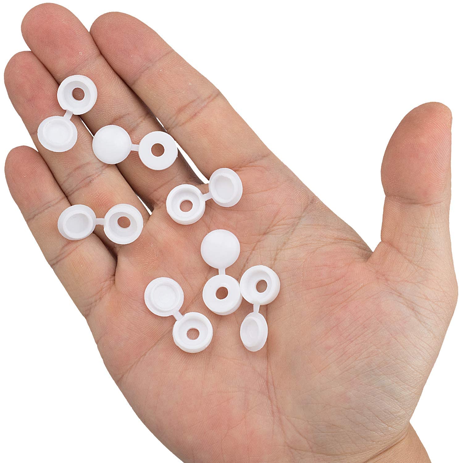 White Hinged Plastic Screw Cap - đánh giá và giá Furniture Hardware Nut