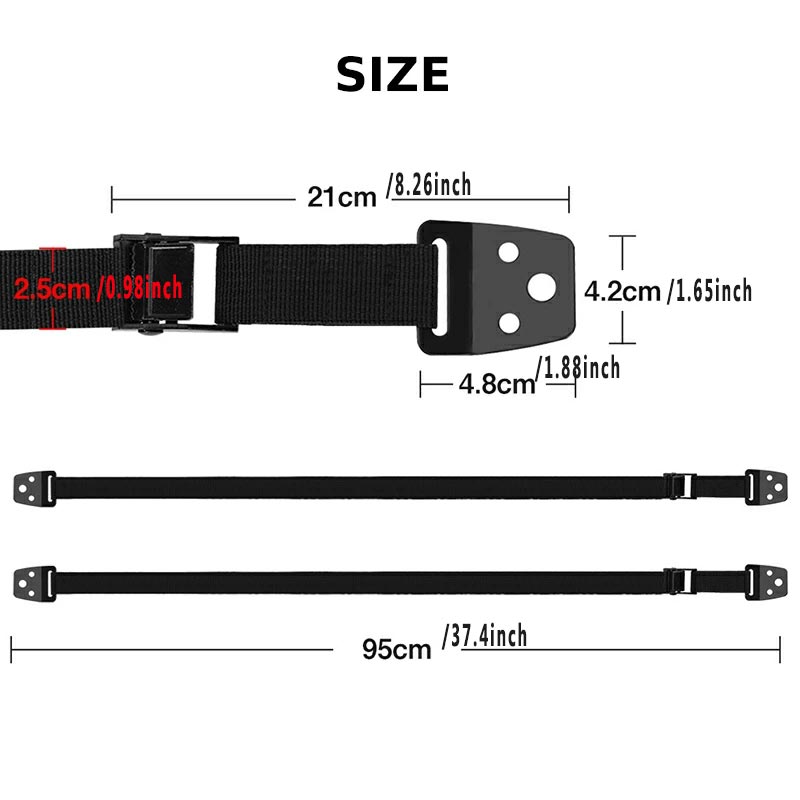 2 Pack Adjustable TV Safety St - đánh giá và giá Furniture Hardware Bolts