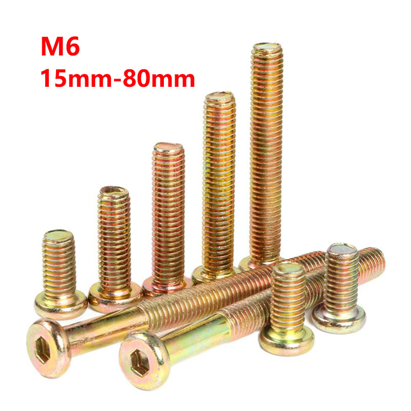 M6 Zinc Plated Hex Drive Allen - đánh giá và giá Furniture Hardware Barrel Nut