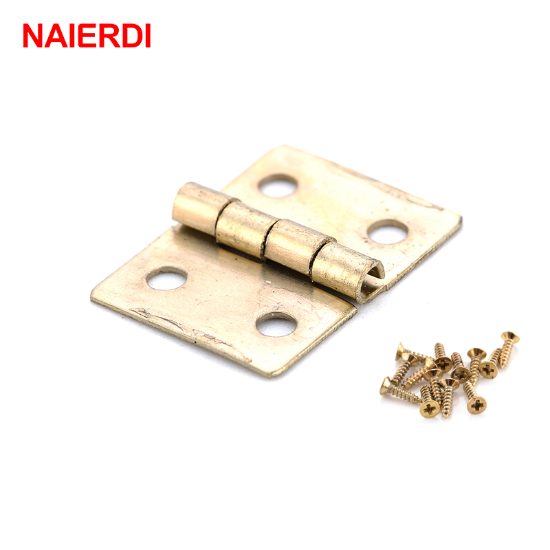 Bộ 50 Naierdi Cổ Bản Lề Mini V - đánh giá và giá Furniture Hardware Gold