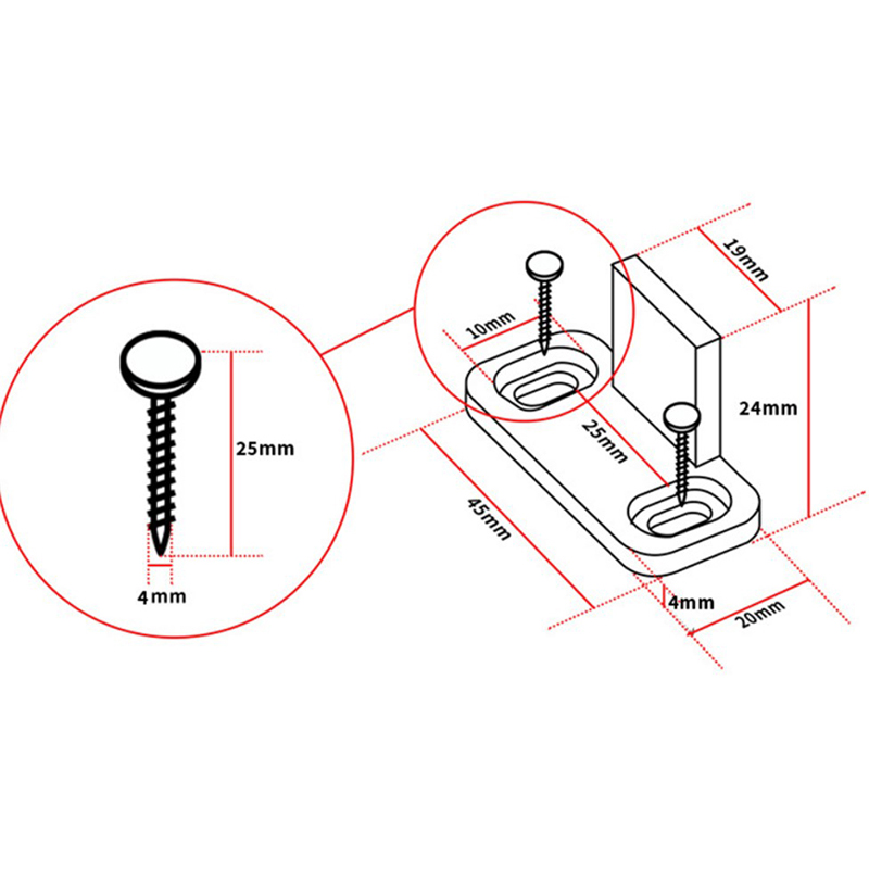 2pc Sliding Floor Guide Adjust - đánh giá và giá Furniture Hardware Accessories