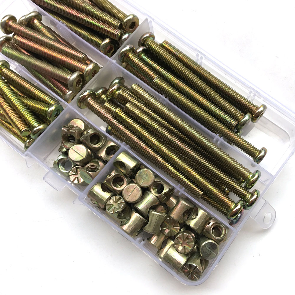 100Pcs M6 Barrel Dowel Nut Zin - đánh giá và giá Furniture Hardware Barrel Nut